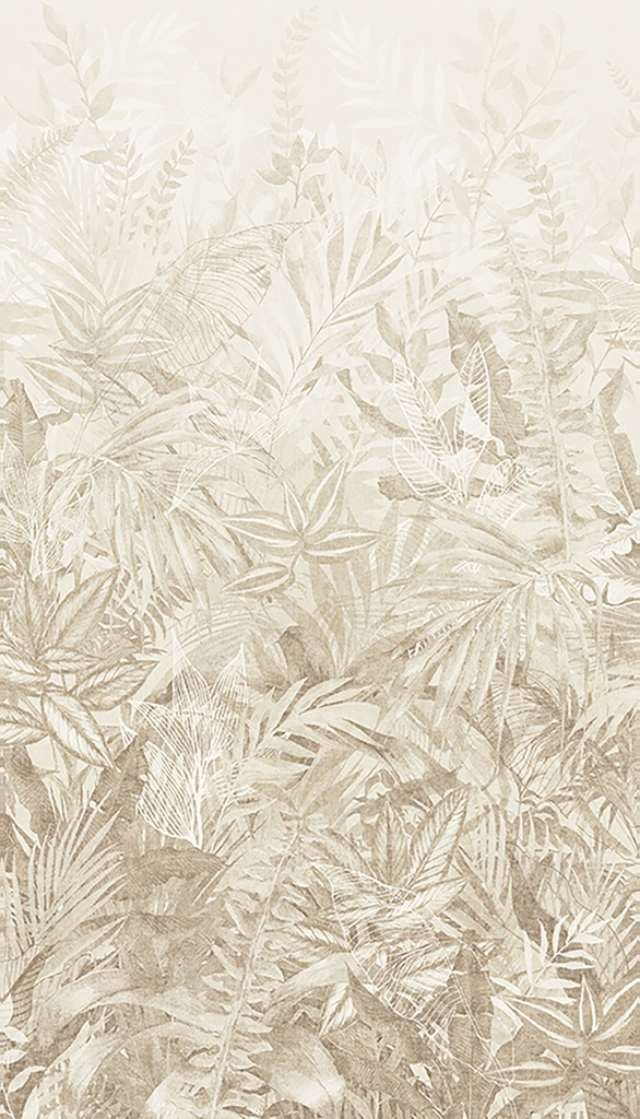 Riviera Maison - Linen Leaves Mural (Small Version) 350703