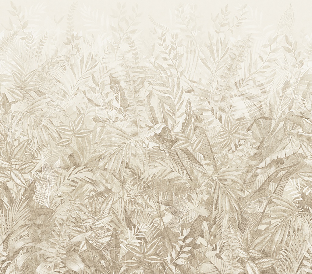Riviera Maison - Linen Leaves Mural (Large Version) 350704