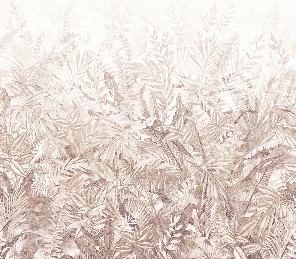 Riviera Maison - Linen Leaves Mural (Large Version) 350708