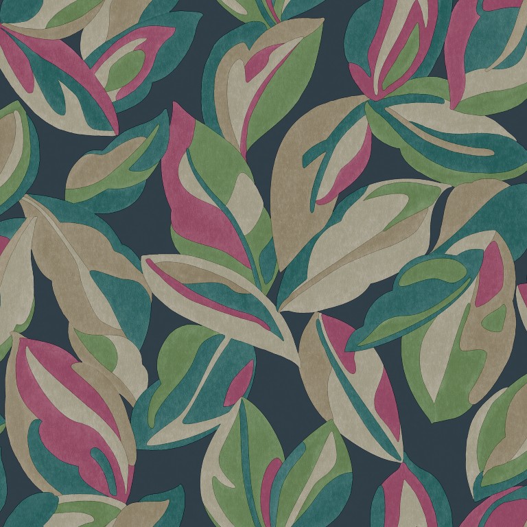 The Lost Gardens - Nicolai Leaf Navy 91590