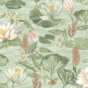 The Lost Gardens - Water Lily Green 91641